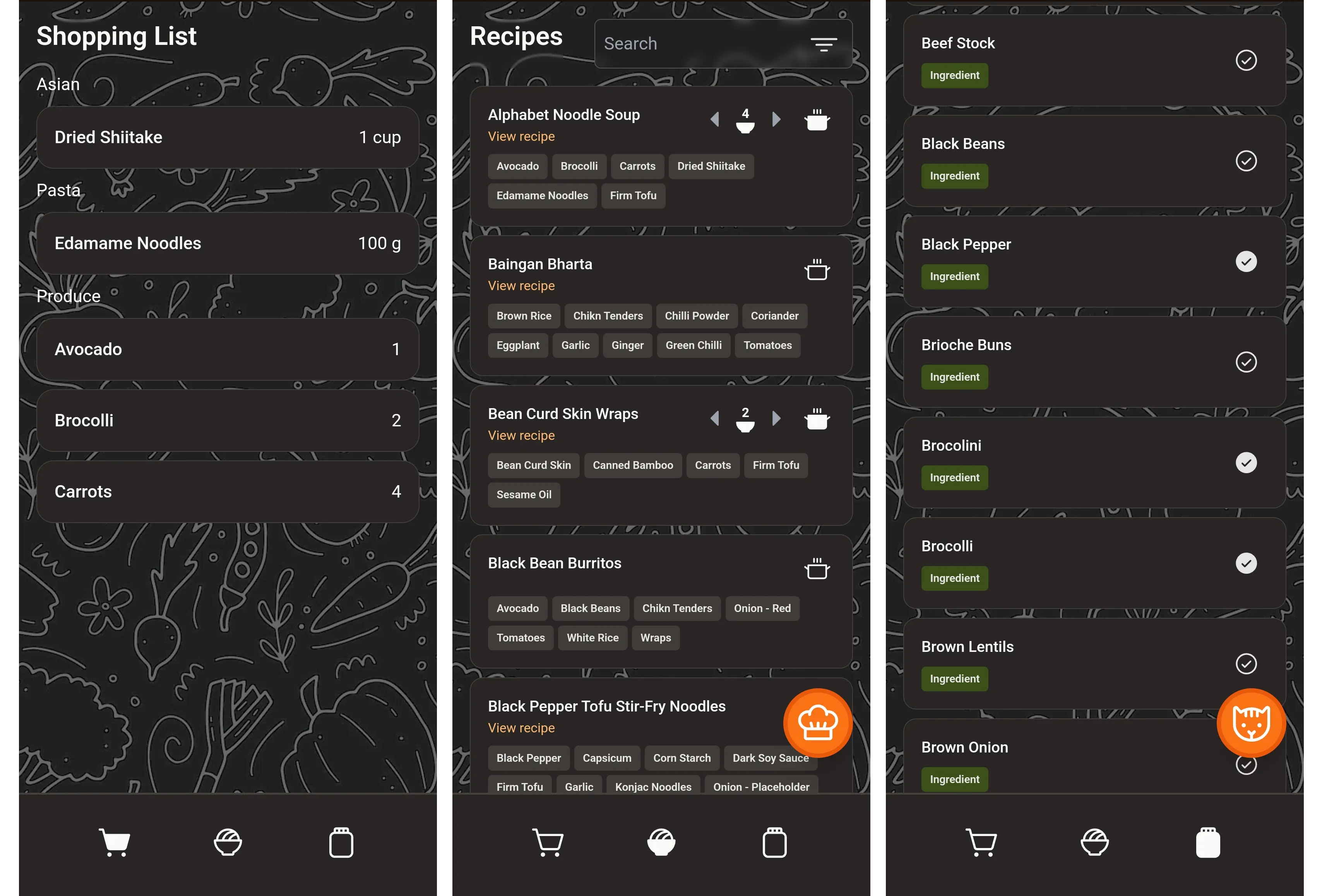 screenshot of a web application
