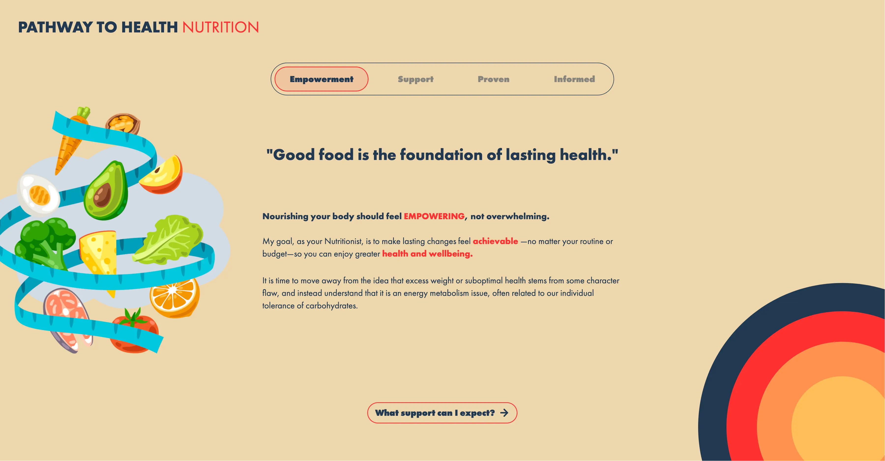 screenshot of a web application